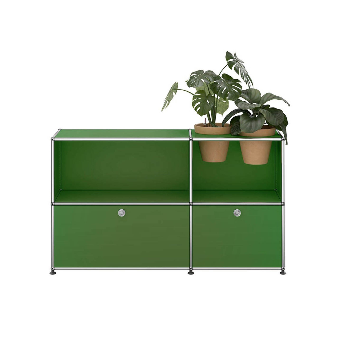USM Haller Sideboard mit Pflanzentöpfen