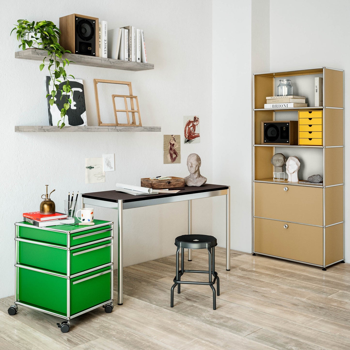 USM Haller Tisch, 125 x 50 cm
