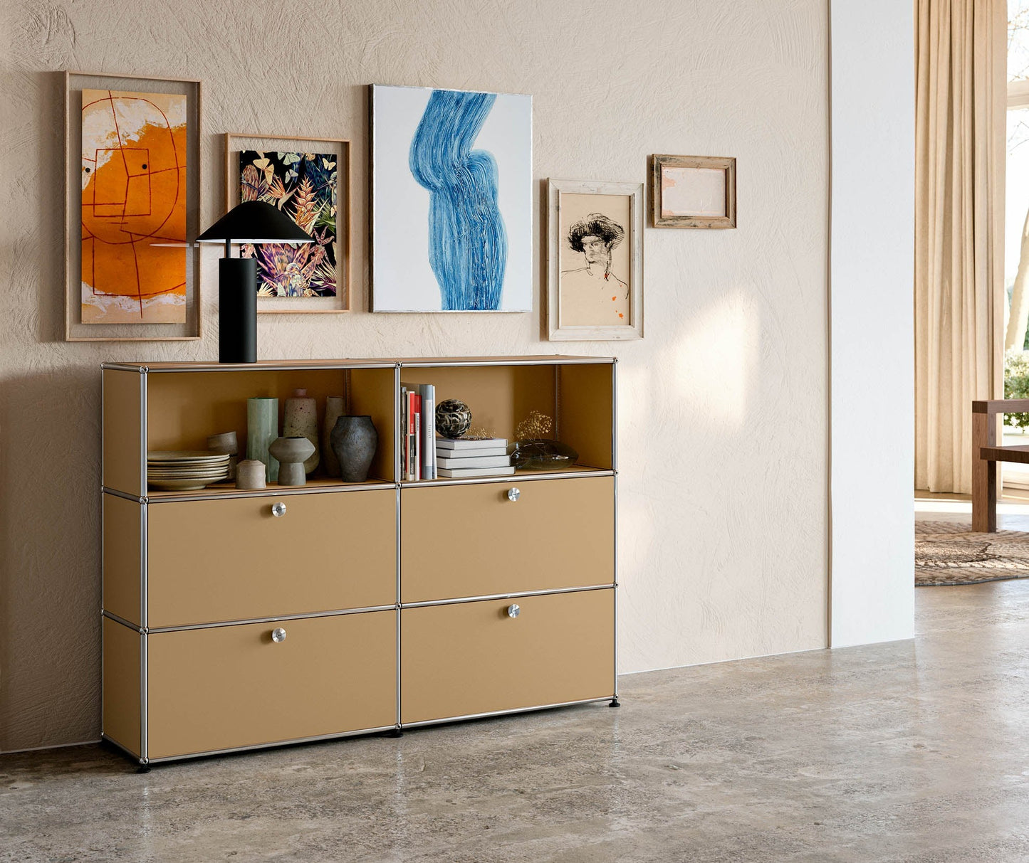 USM Haller Highboard mit 4 Klappen